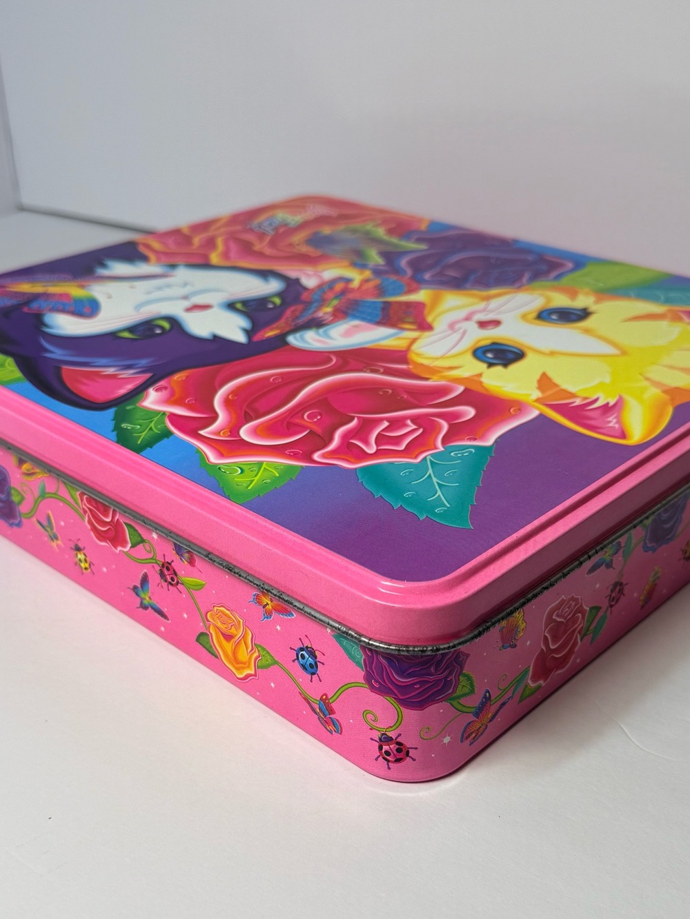 VTG Lisa Frank Kittens and Butterflies Tin only 10.5”x12” *READ - Picture 5 of 16